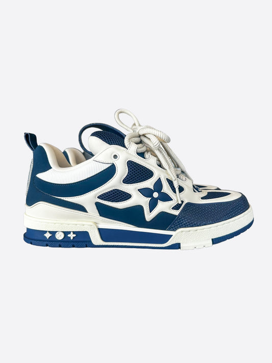 Louis Vuitton Navy & White Skate Trainers