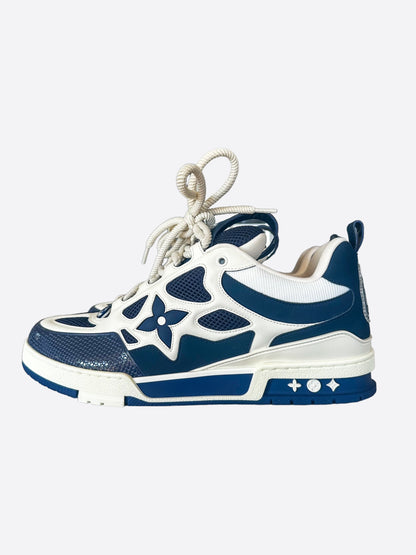 Louis Vuitton Navy & White Skate Trainers