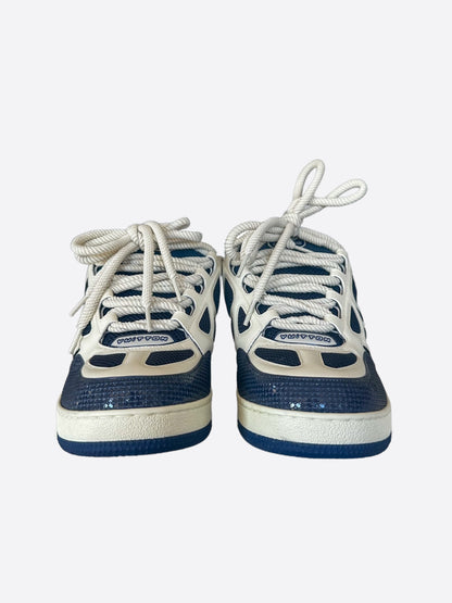 Louis Vuitton Navy & White Skate Trainers