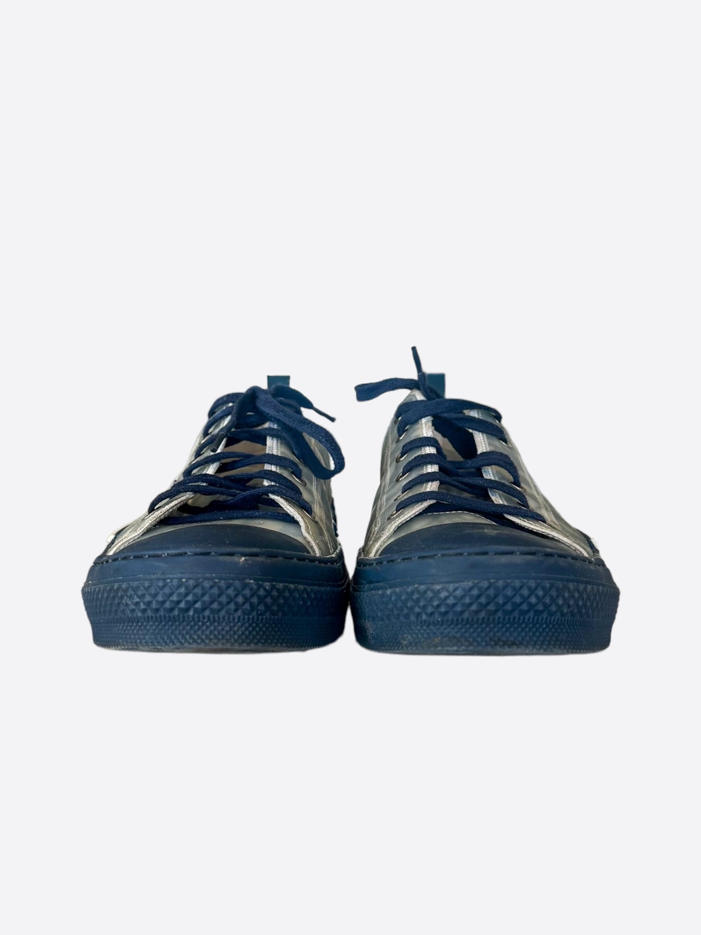 Dior Blue & White Oblique Lowtop B23 Sneakers