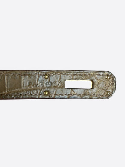 Hermes Matte Gris Crocodile Birkin 30