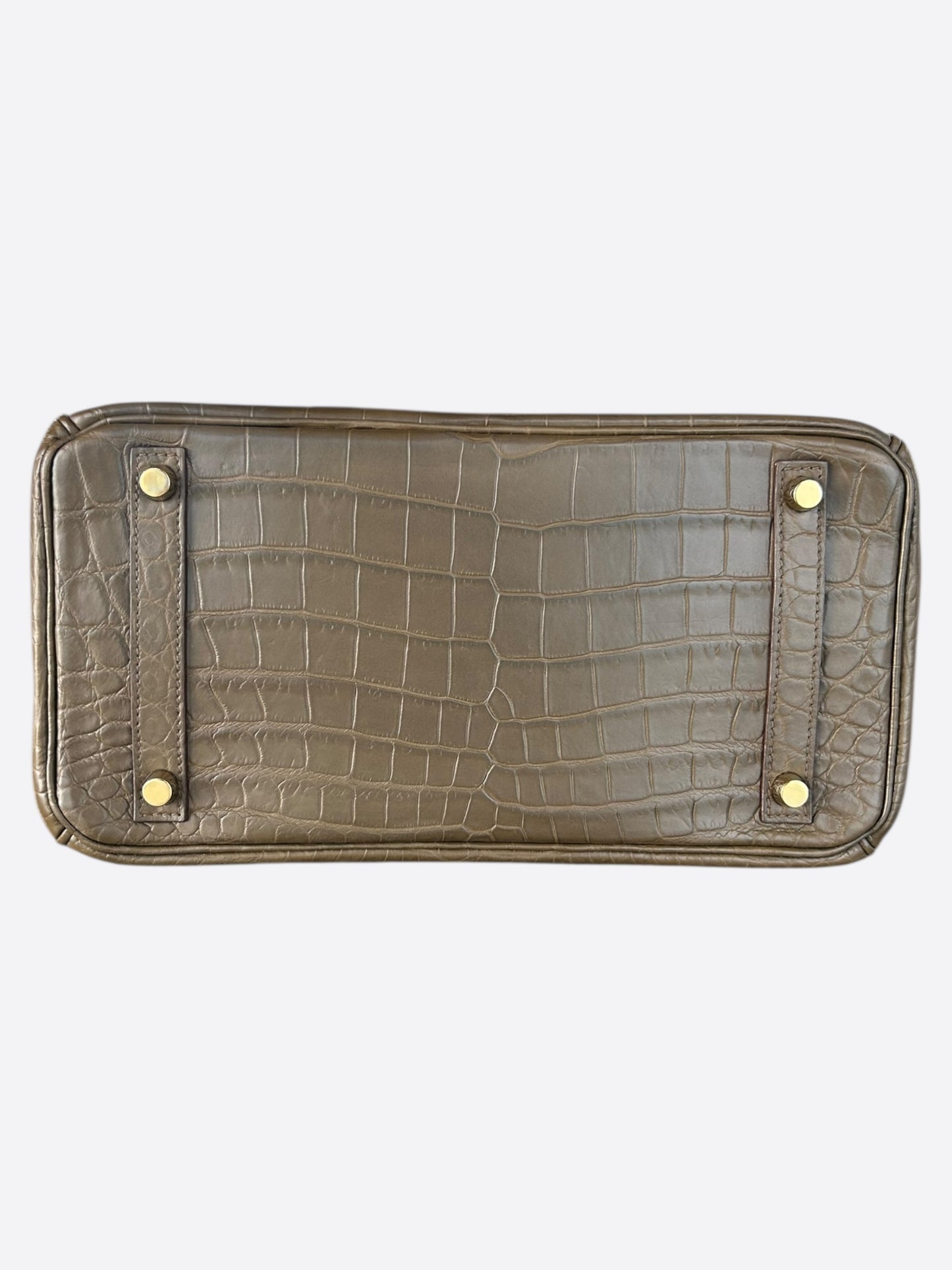 Hermes Matte Gris Crocodile Birkin 30