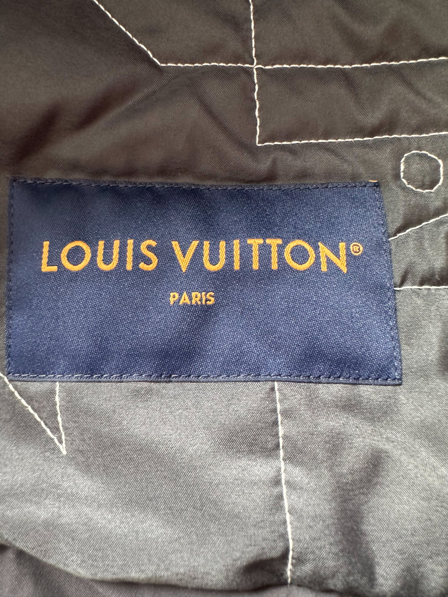 Louis Vuitton Bicolor Dove Houndstooth Padded jacket