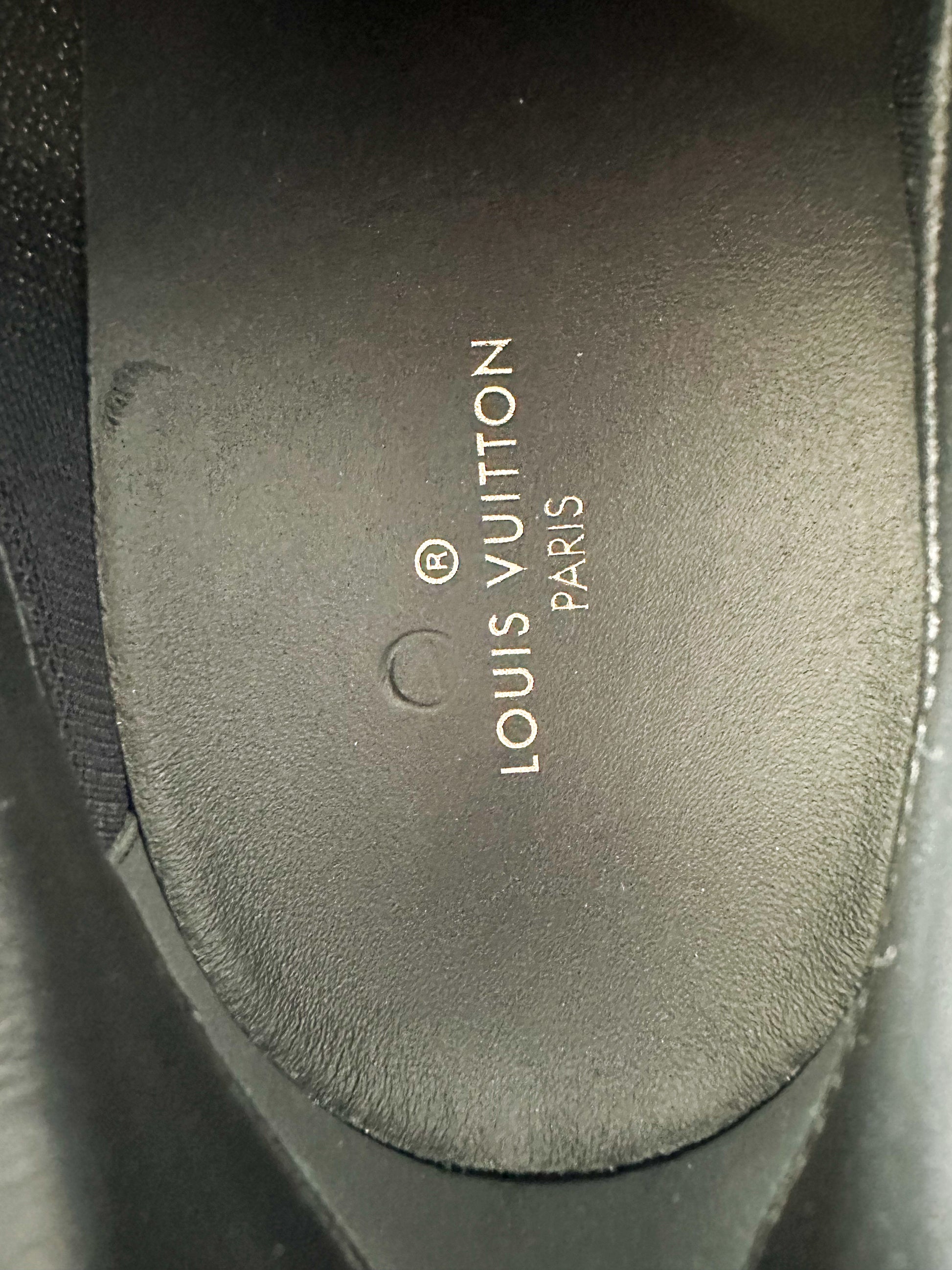 Louis Vuitton, Shoes, Authentic Louis Vuitton Zigzag Silver Blue Sneaker  Size