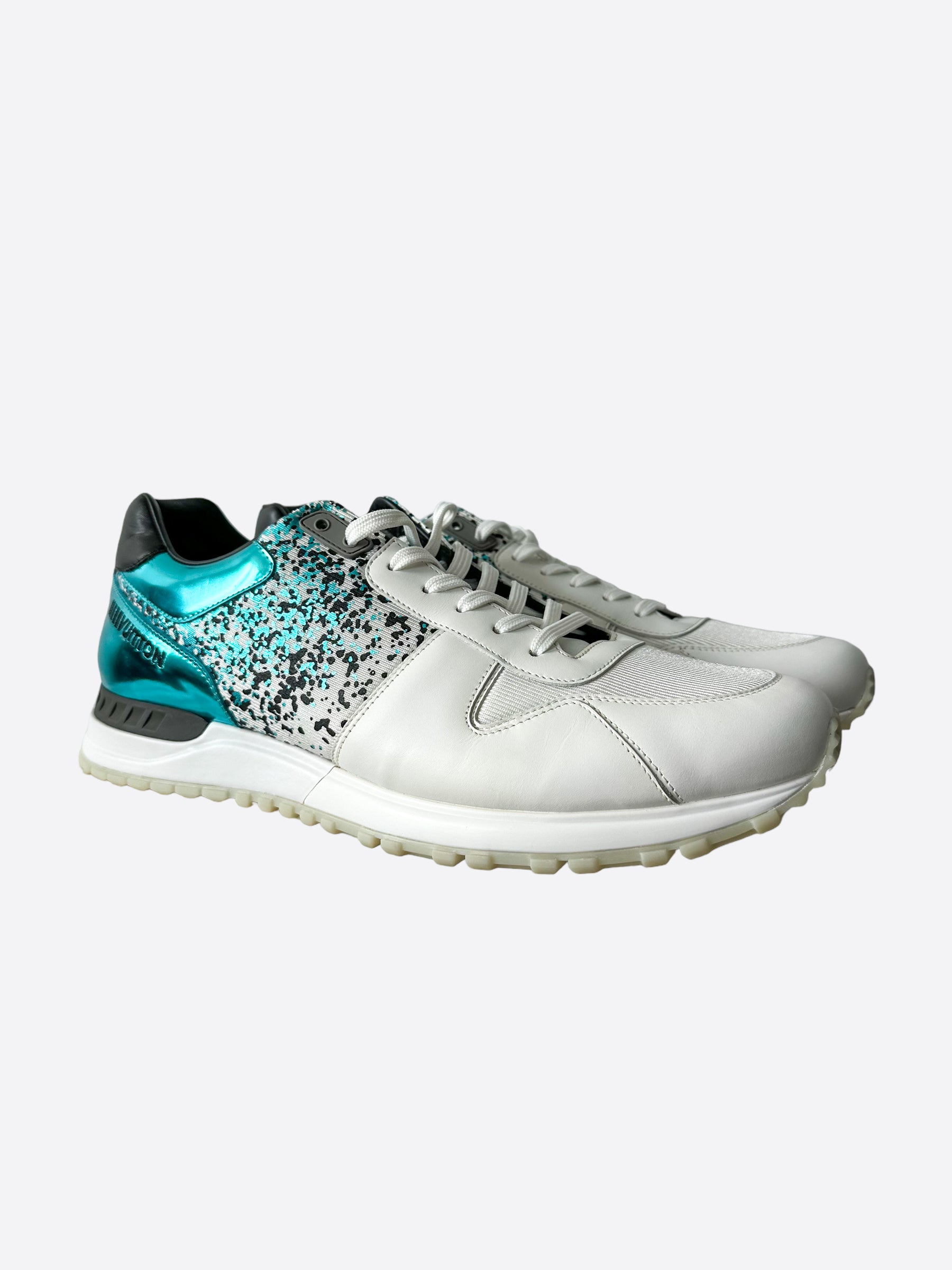 Louis Vuitton Turquoise & White Runaway Sneaker – Savonches