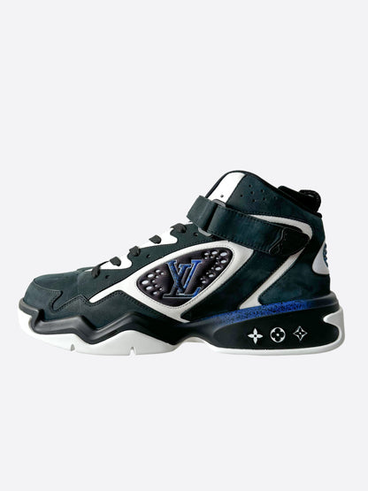 Louis Vuitton Black & Blue Trainer 2 Sneaker