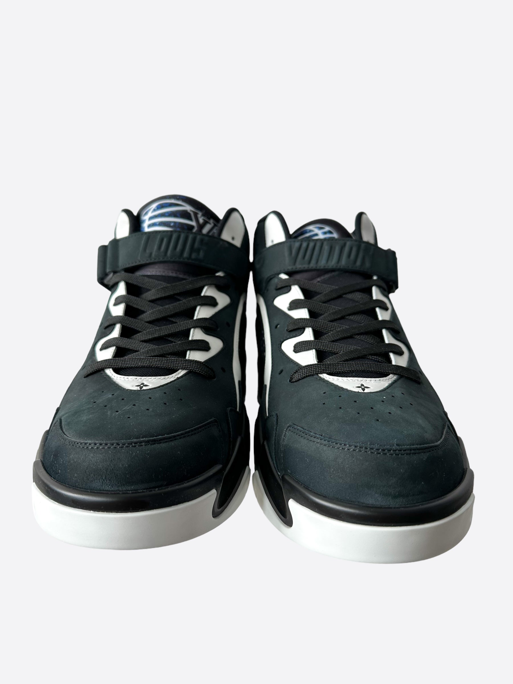 Louis Vuitton Black & Blue Trainer 2 Sneaker – Savonches