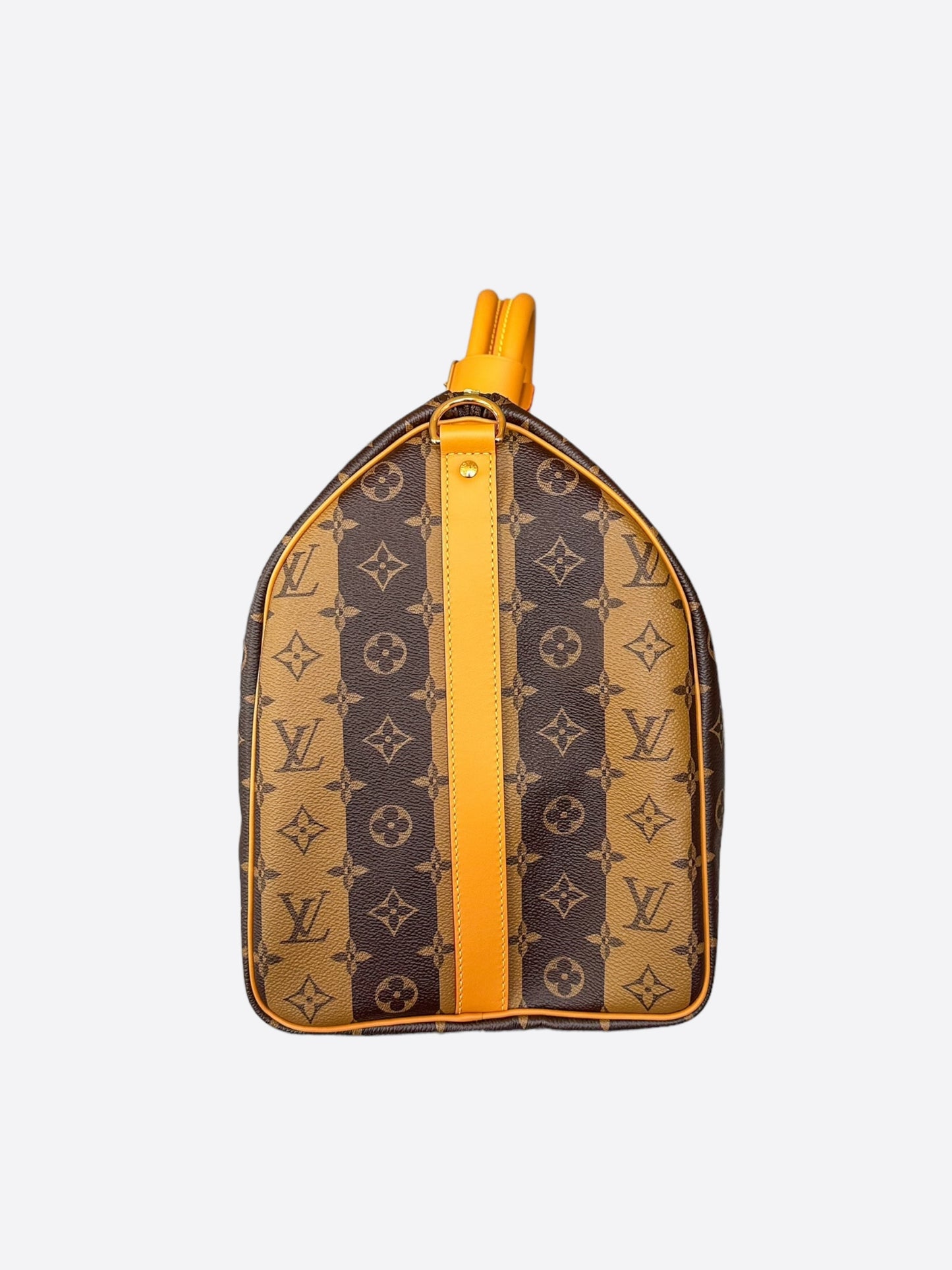 Louis Vuitton Nigo Brown Striped Monogram Keepall 50