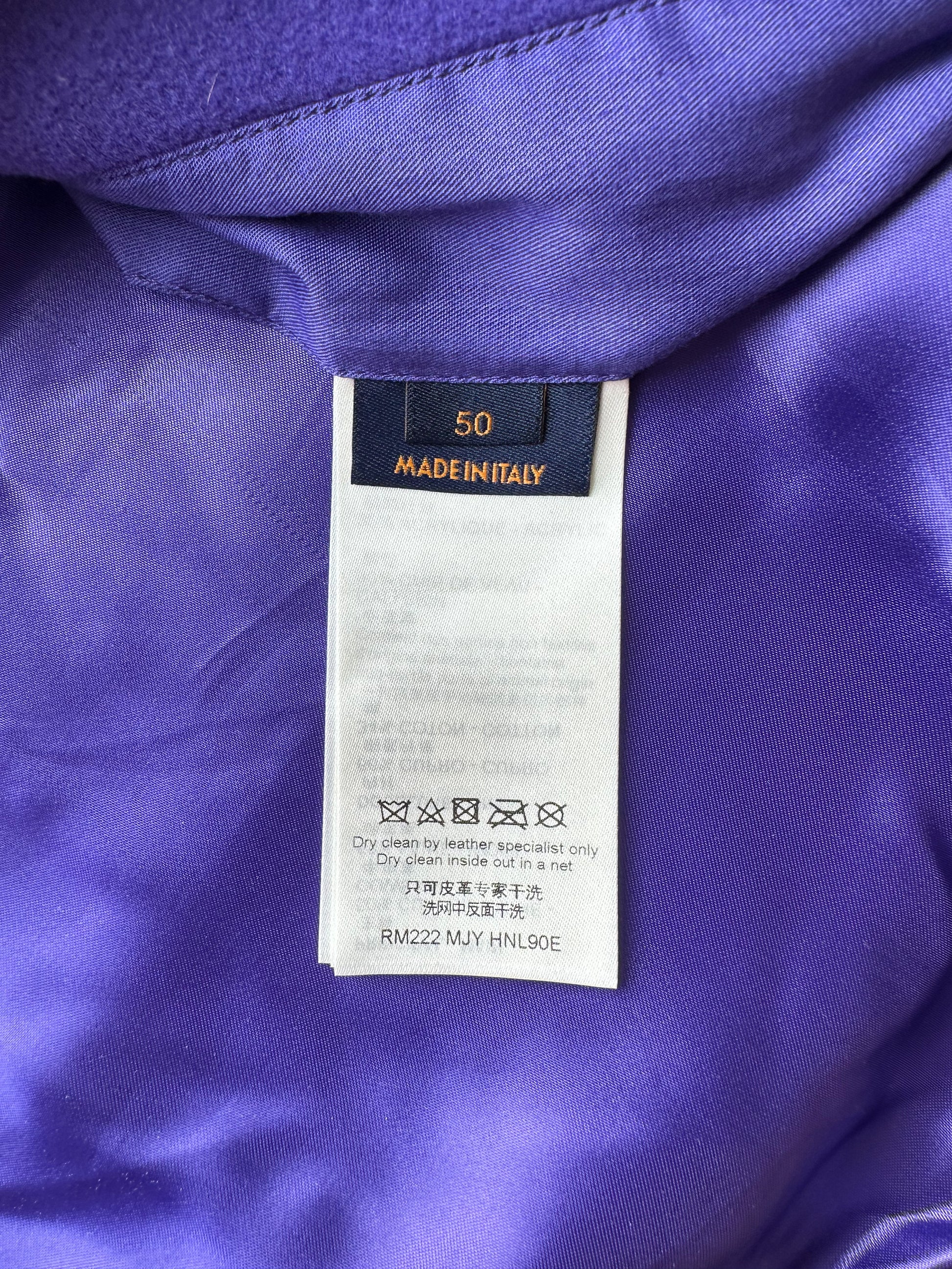 Louis Vuitton Purple & White Frog Varsity Jacket