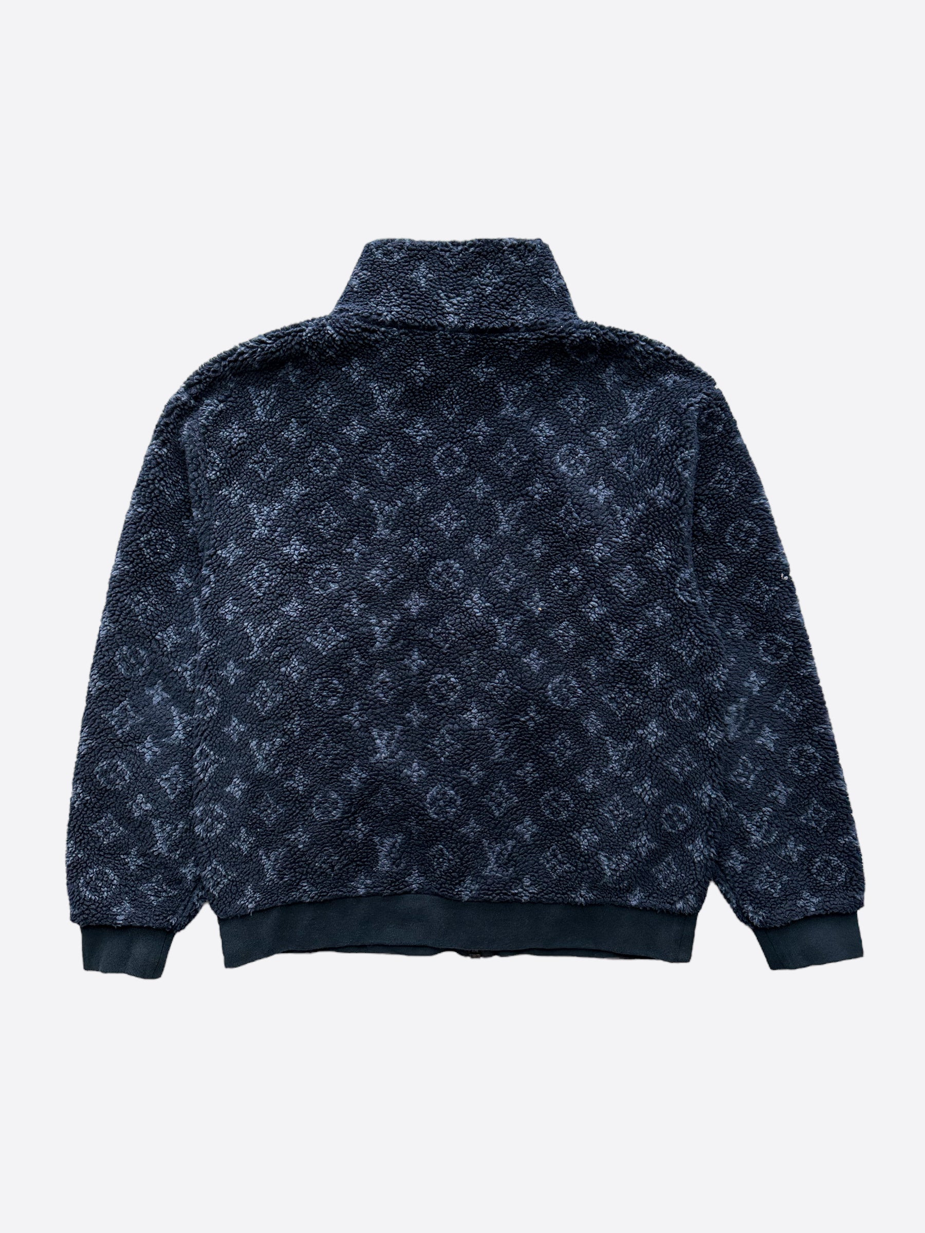 Louis Vuitton Camo Monogram Fleece Zip Up Jacket – Savonches