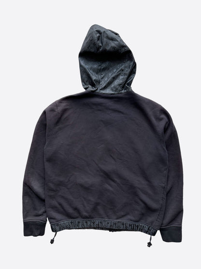 Louis Vuitton Black Monogram Zip Up Hoodie