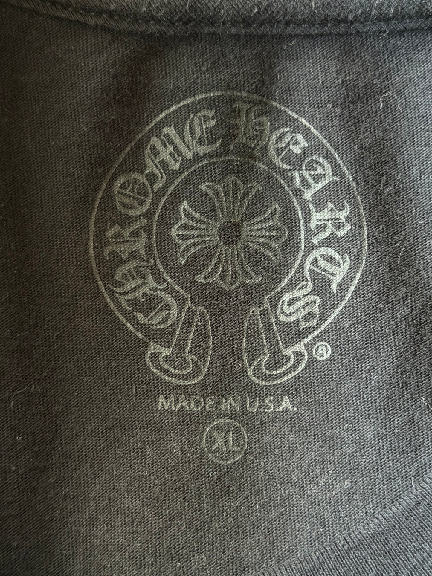Chrome Hearts Black Multicolor Horseshoe Logo T-Shirt