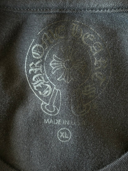 Chrome Hearts Black & White Honolulu Horseshoe Logo Longsleeve T-Shirt