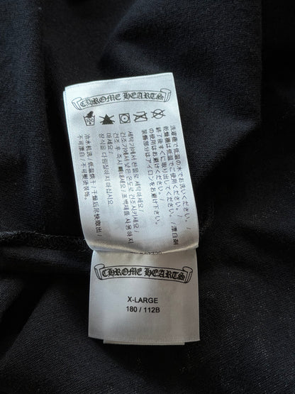 Chrome Hearts Black & White Honolulu Horseshoe Logo Longsleeve T-Shirt