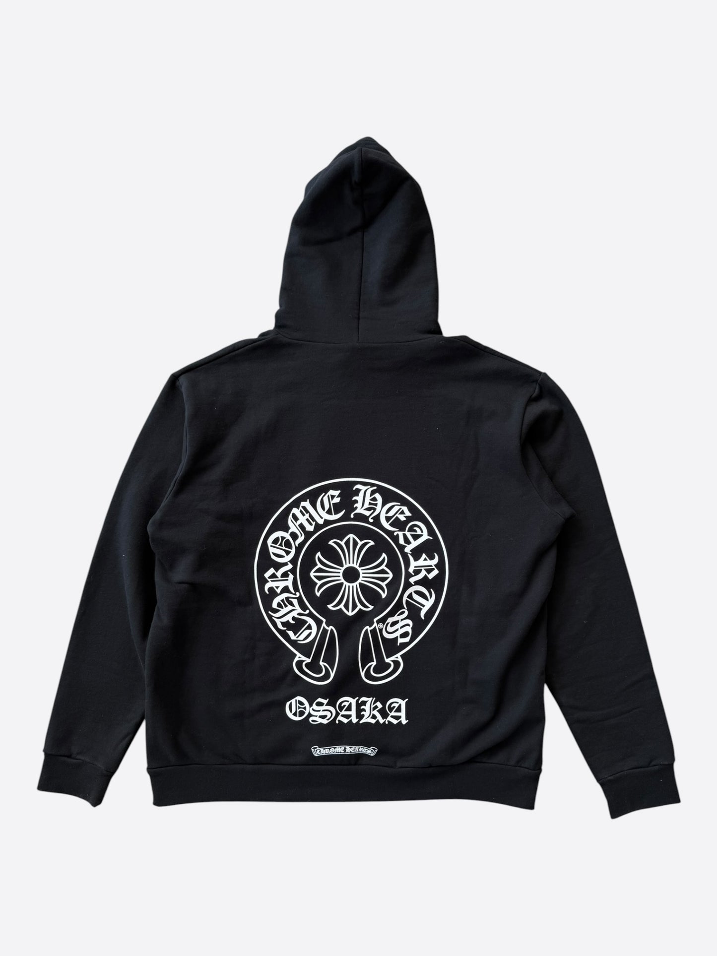 Chrome Hearts Black & White Osaka Horseshoe Logo Hoodie