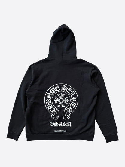 Chrome Hearts Black & White Osaka Horseshoe Logo Hoodie