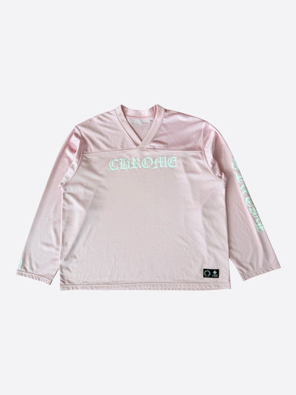 Chrome Hearts Pink & White ‘Love You’ Mesh Longsleeve Jersey