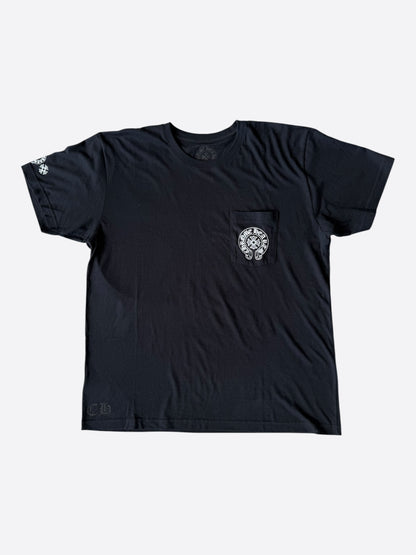 Chrome Hearts Black Multicolor Horseshoe Logo T-Shirt