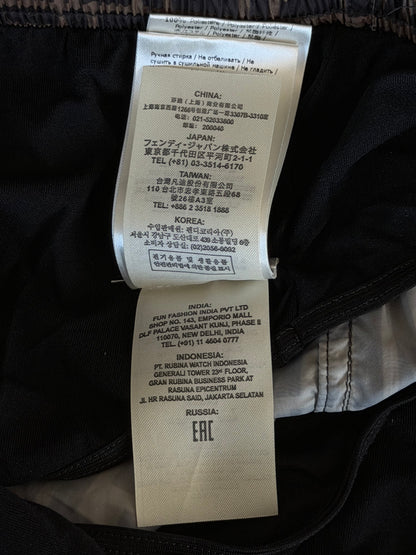 Fendi Brown & Black Monogram Swimshorts