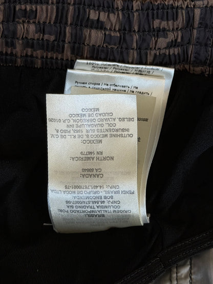 Fendi Brown & Black Monogram Swimshorts