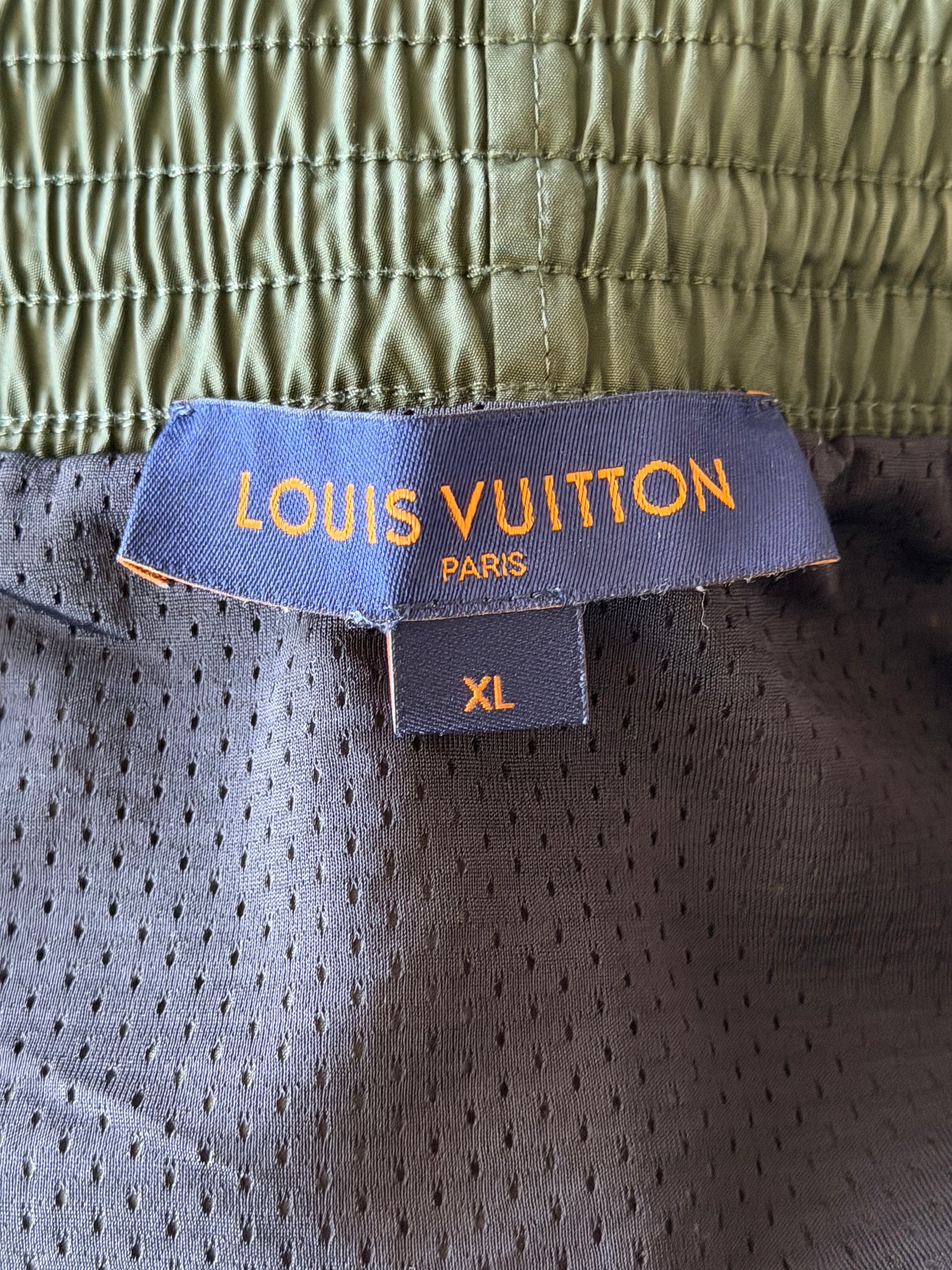 Louis Vuitton Olive Monogram Swim Shorts