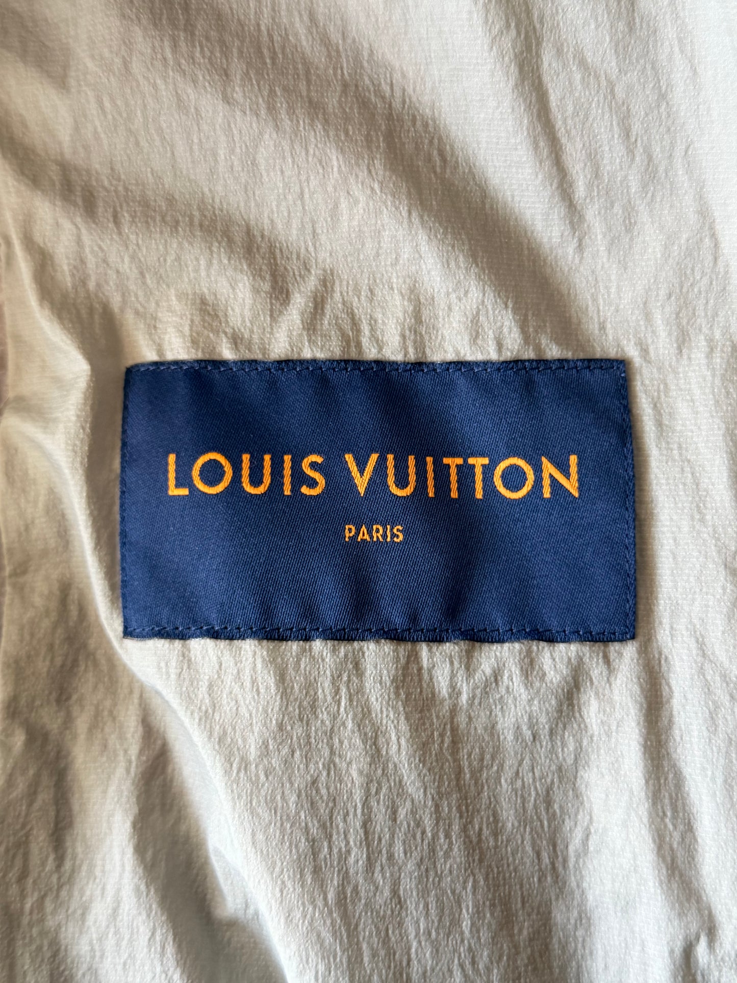 Louis Vuitton Grey Monogram Organza Padded Jacket