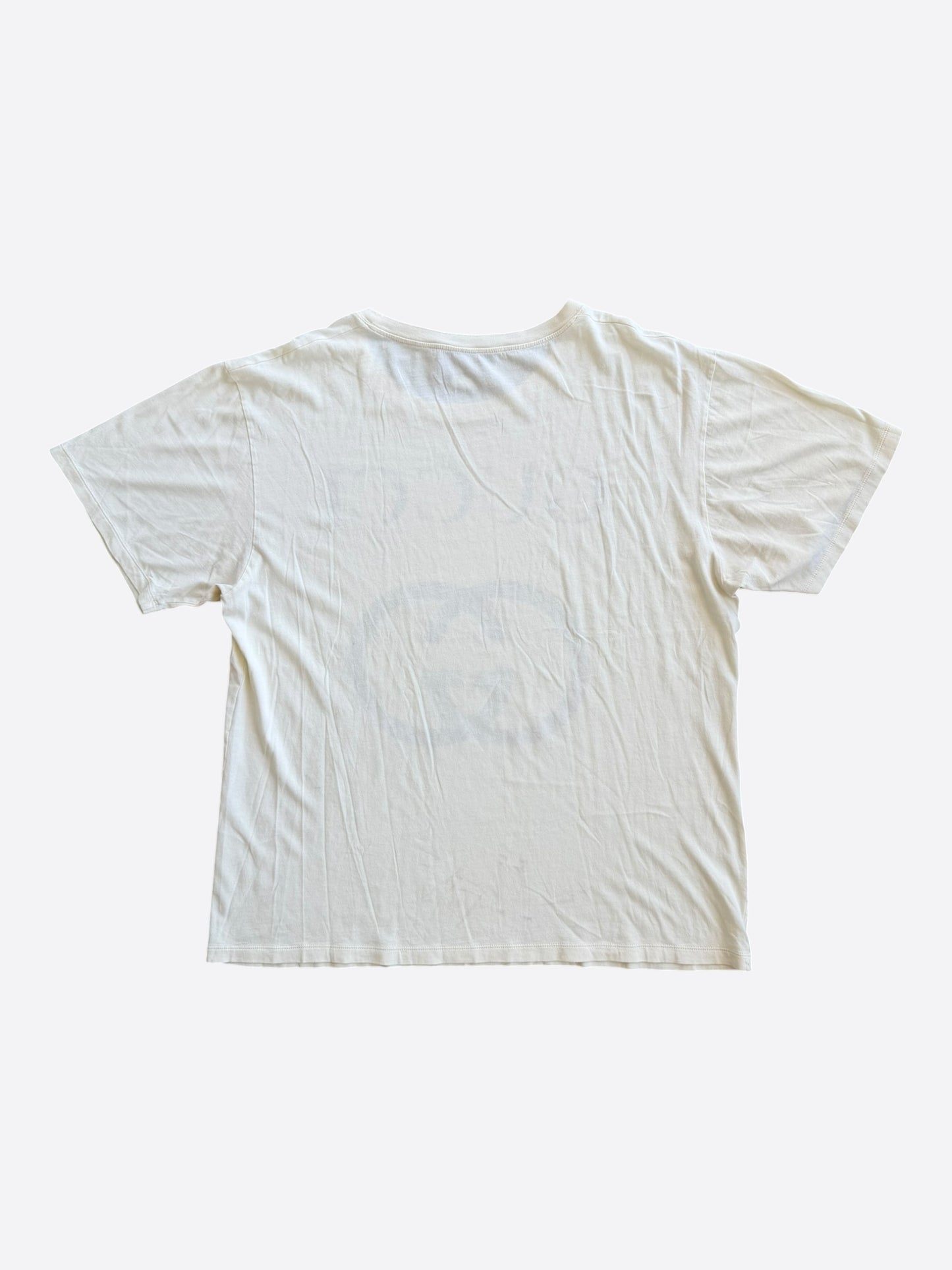 Gucci White & Black Interlocking GG Logo T-Shirt
