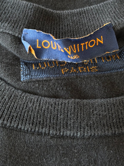 Louis Vuitton Black & White Maison Intarsia T-Shirt