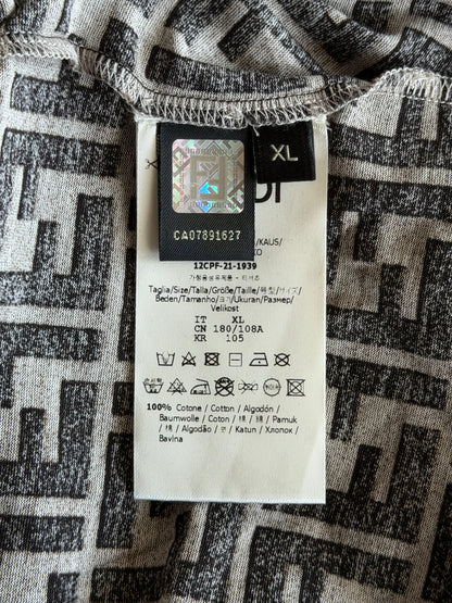 Fendi Brown & Black Monogram T-Shirt
