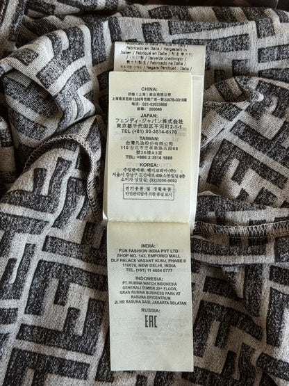 Fendi Brown & Black Monogram T-Shirt