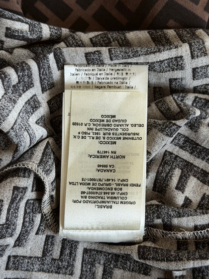 Fendi Brown & Black Monogram T-Shirt