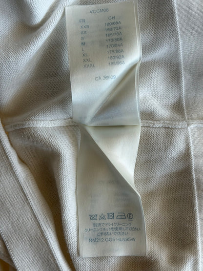 Louis Vuitton White End Goal Intarsia T-Shirt