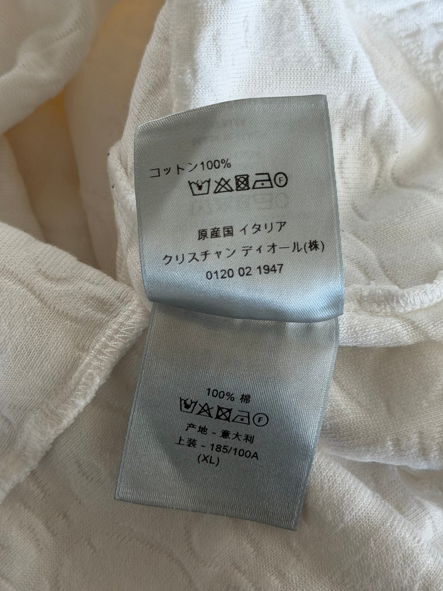 Dior White Oblique Towel T-Shirt