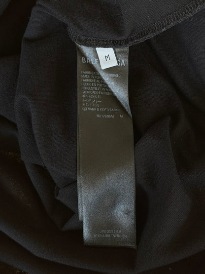 Balenciaga Black & White Hand-Drawn Logo T-Shirt