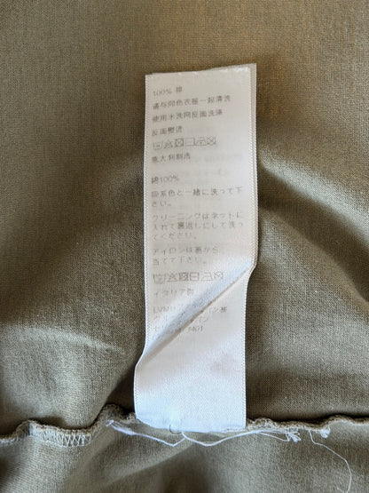 Celine Olive & Black Logo T-Shirt