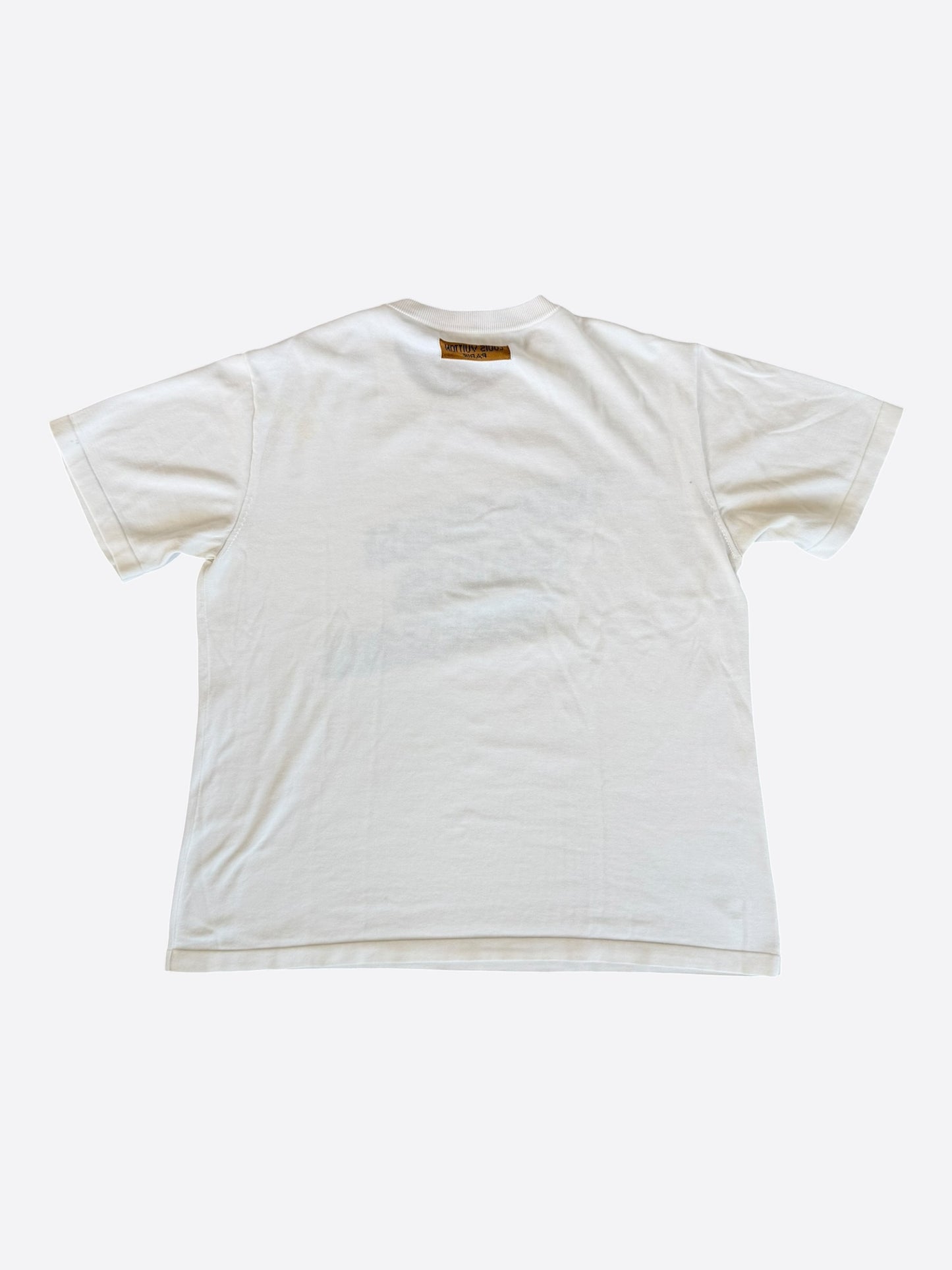 Louis Vuitton White & Green Maison Intarsia T-Shirt