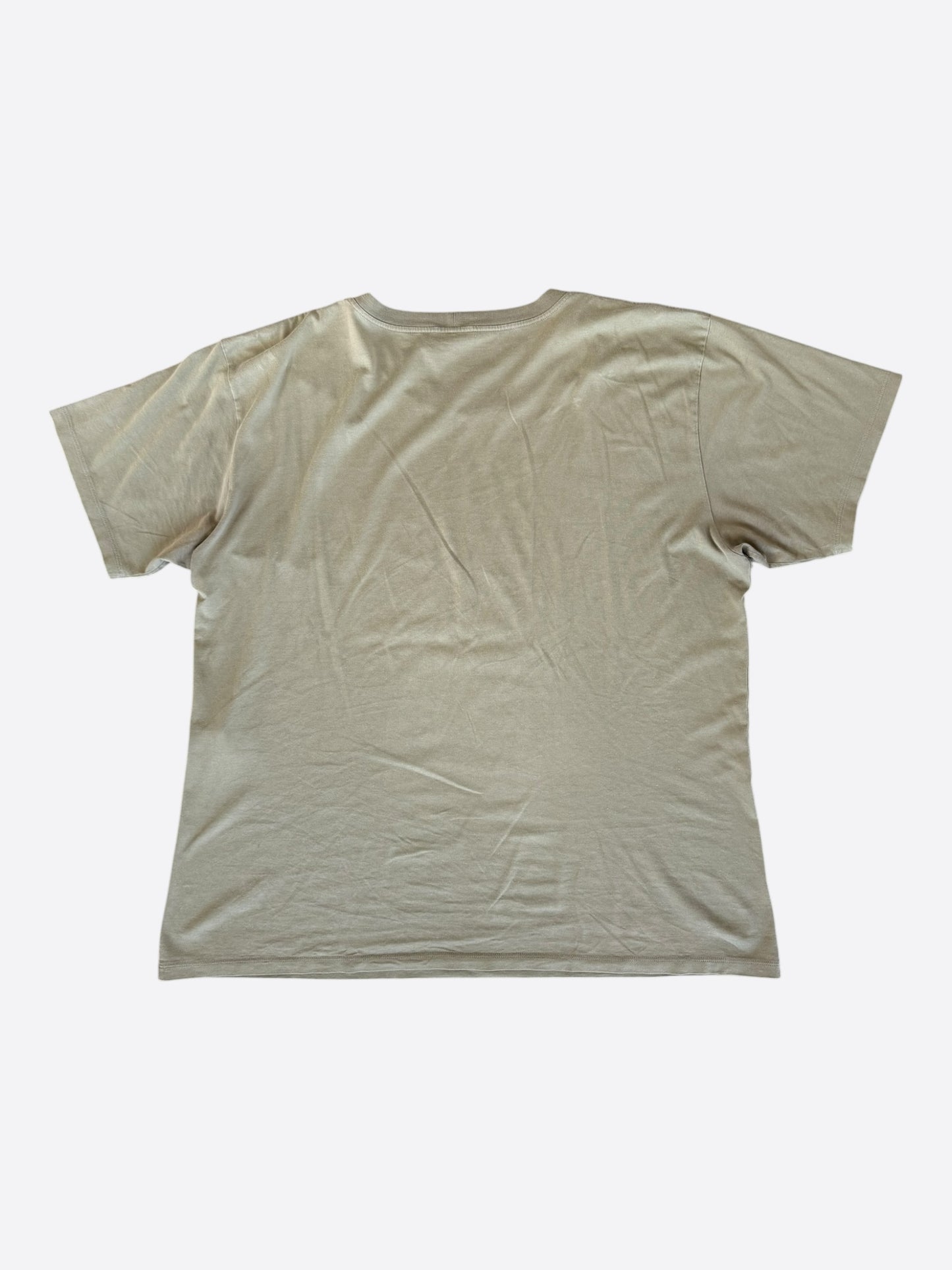 Celine Olive & Black Logo T-Shirt