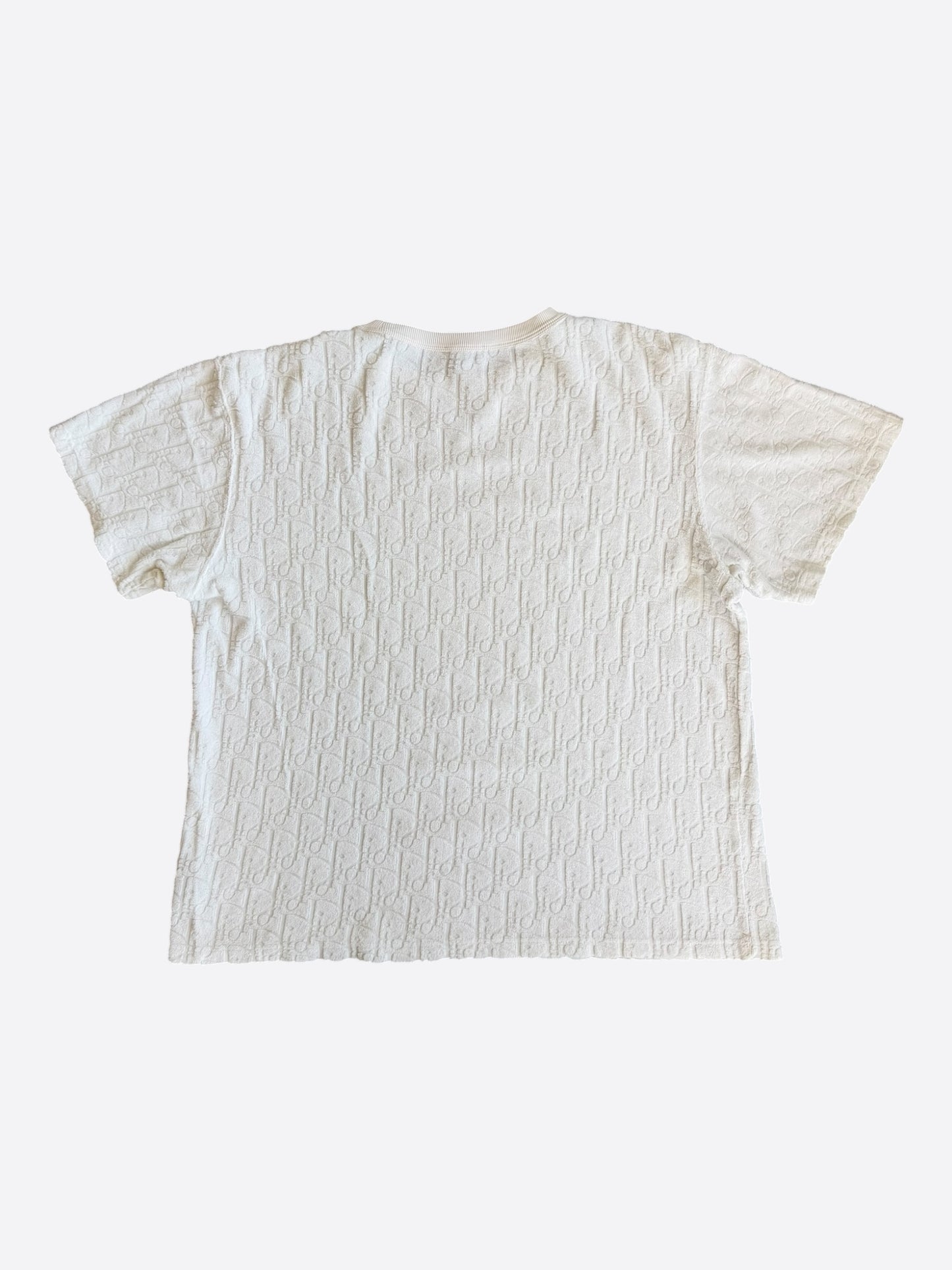 Dior White Oblique Towel T-Shirt