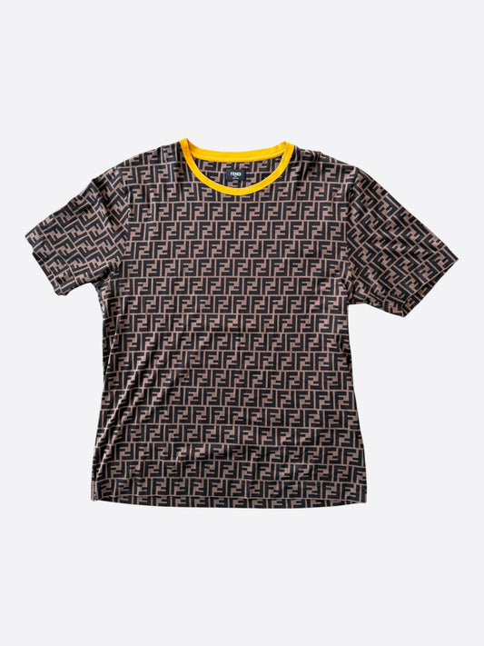 Fendi Brown & Black Monogram T-Shirt