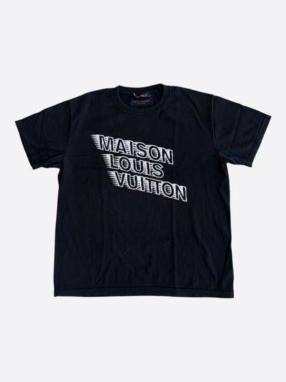 Louis Vuitton Black & White Maison Intarsia T-Shirt