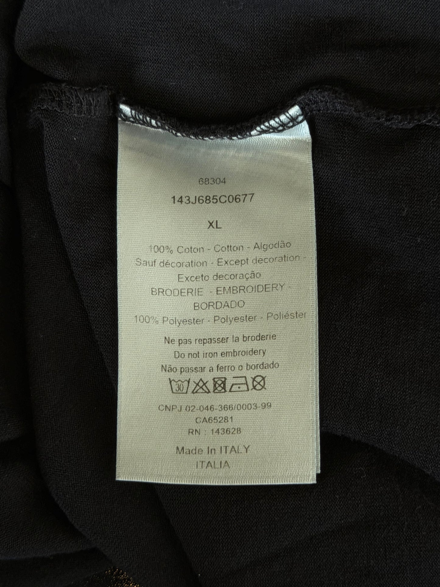 Dior Peter Doig Black & White Logo T-Shirt