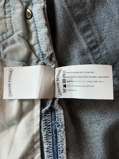 Chrome Hearts Levis Blue & Black Cross Patch Jeans