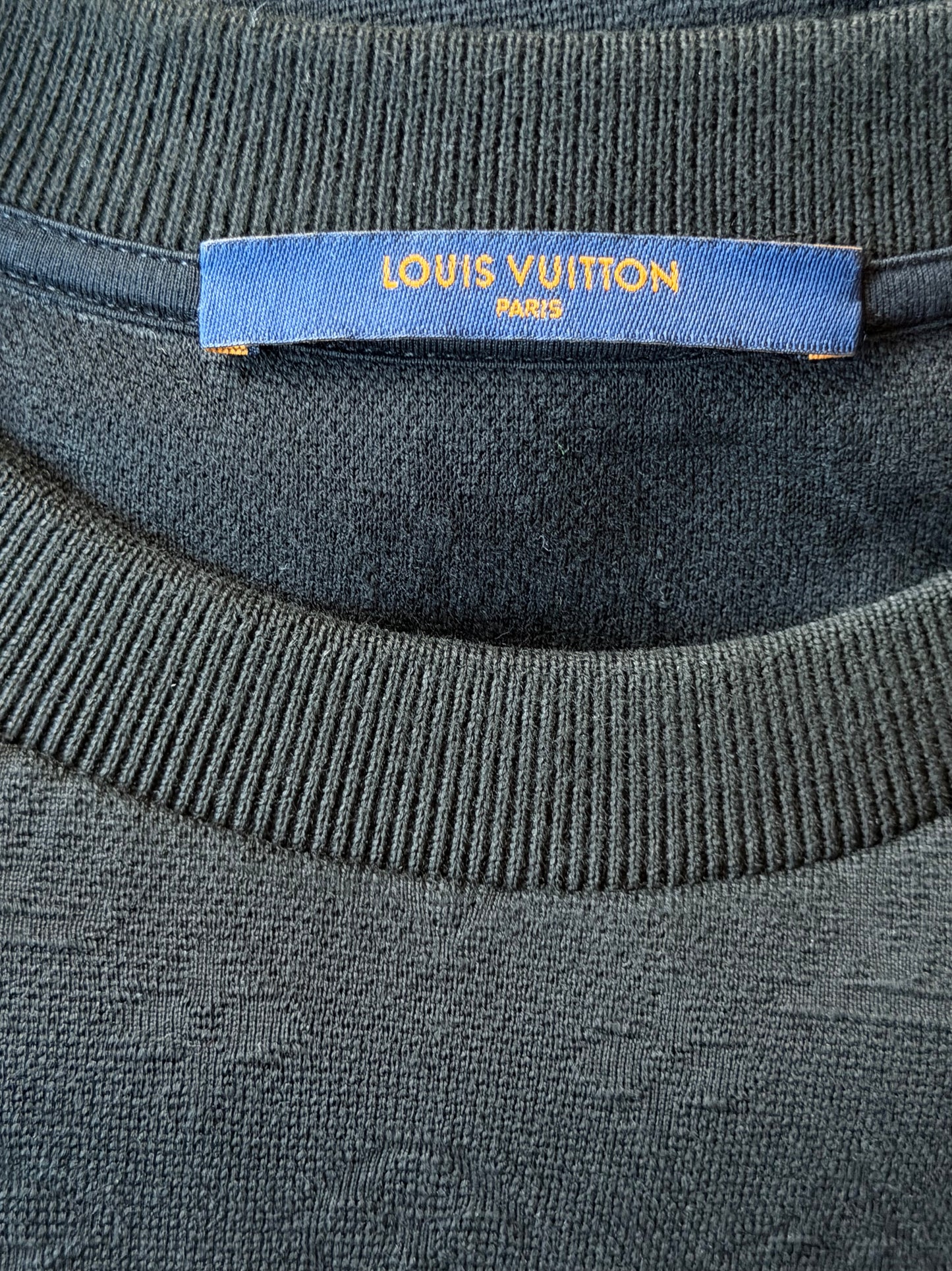 Louis Vuitton Black Monogram Pocket T-Shirt