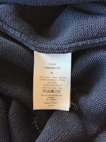 Dior Navy & Beige Oblique Knit Sweater