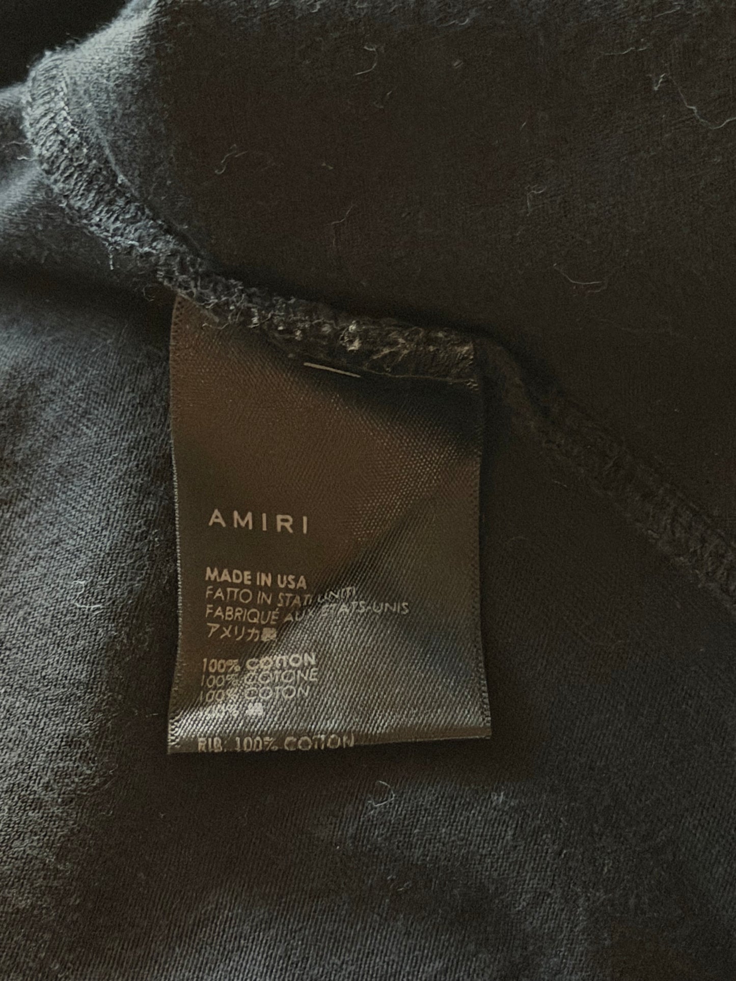 Amiri Black & White Core Logo T-Shirt