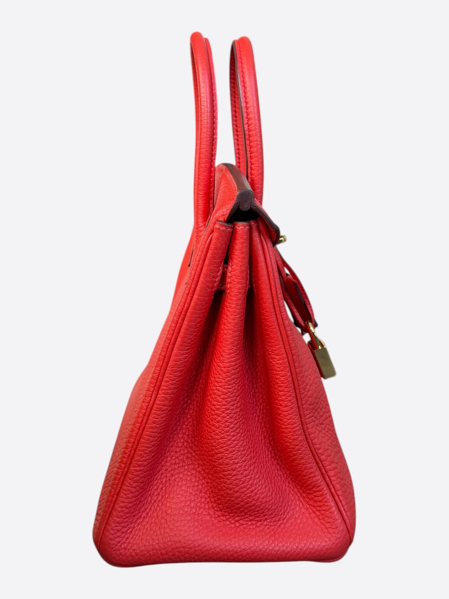 Hermes Red Togo & Gold Hardware Birkin 25