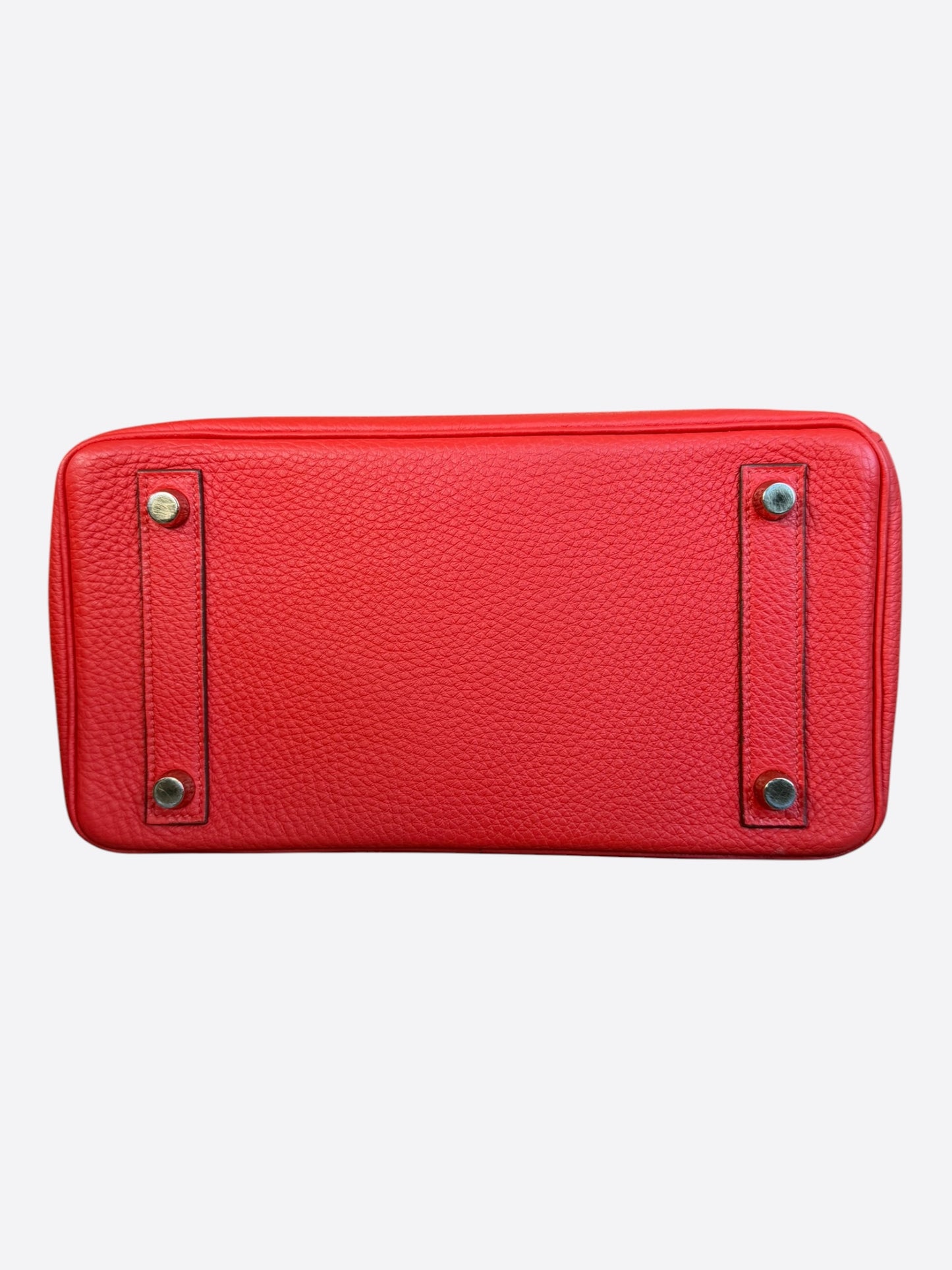 Hermes Red Togo & Gold Hardware Birkin 25