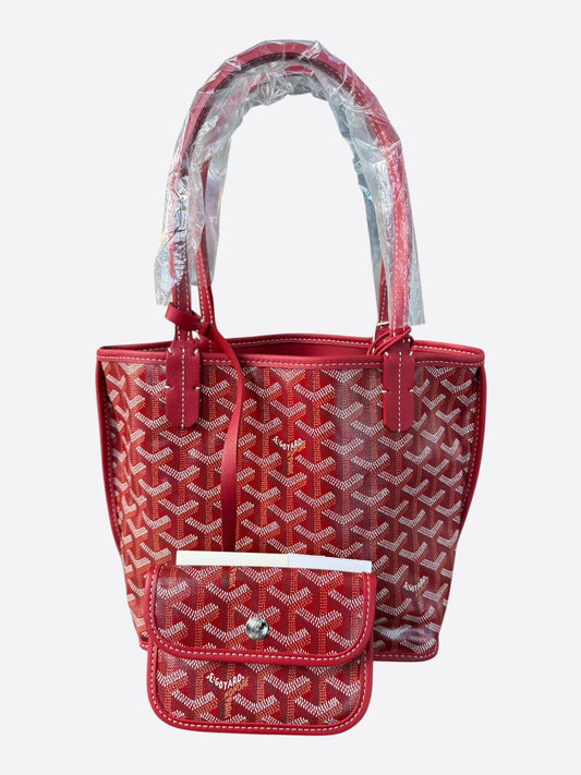Goyard Red Anjou Tote Bag