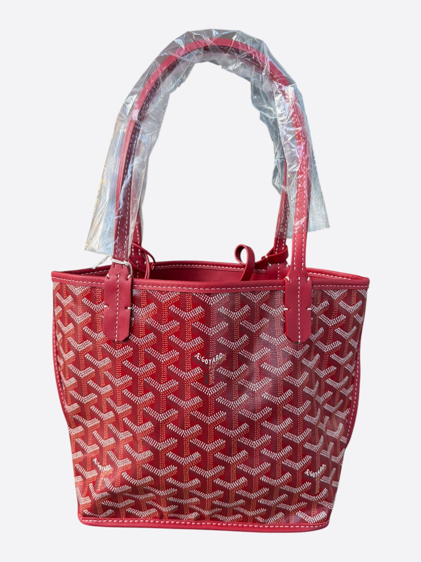 Goyard Red Anjou Tote Bag