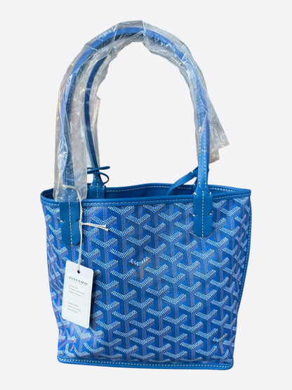 Goyard Blue Anjou Tote Bag